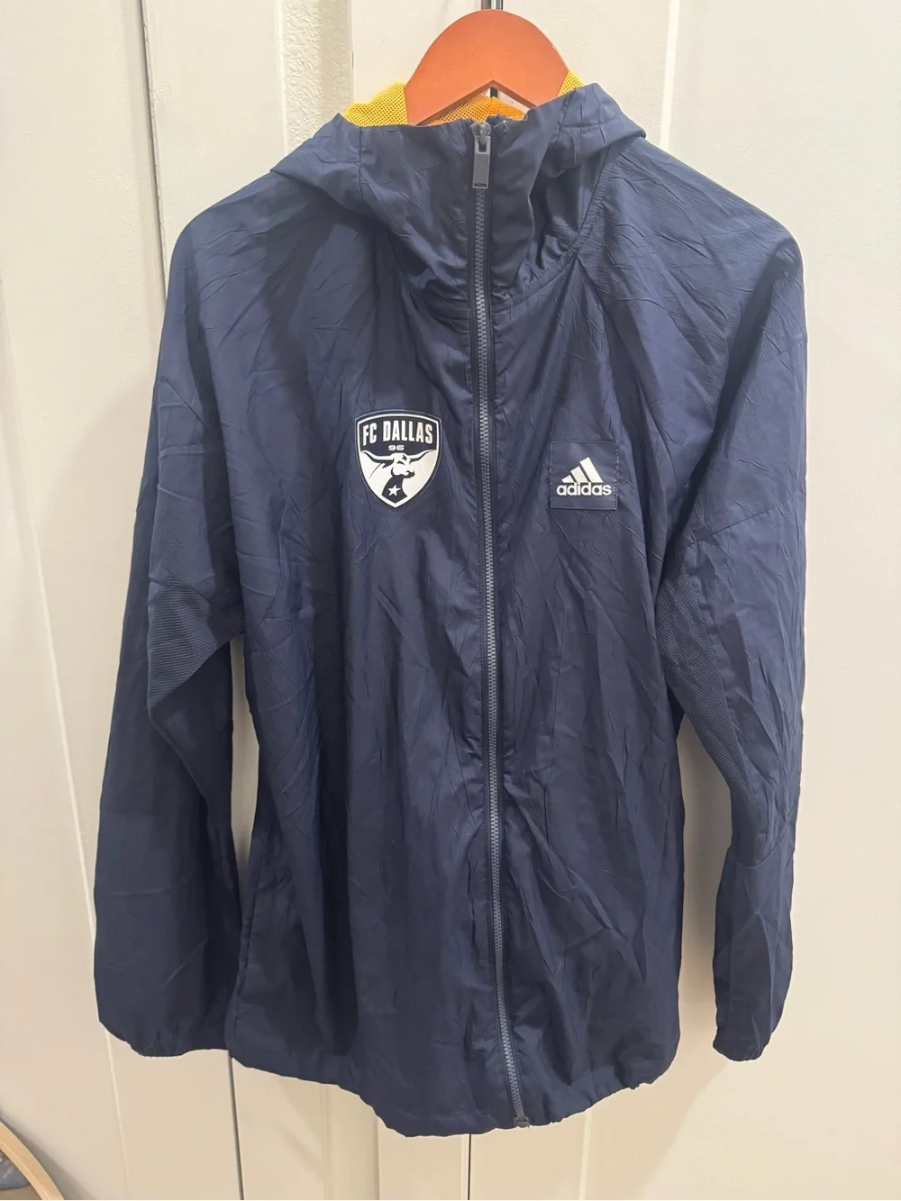 Adidas FC Dallas Navy Windbreaker Jacket